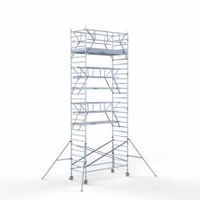 Rolsteiger dubbele voorloopleuning 9.2 meter werkhoogte 135x305 Lichtgewicht platform
