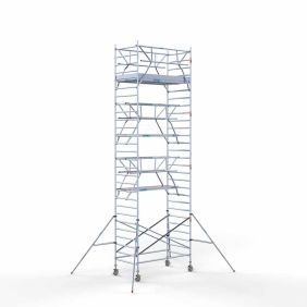 Rolsteiger dubbele voorloopleuning 9.2 meter werkhoogte 135 x 245