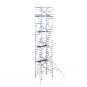 Euroscaffold Rolsteiger 135x185 10,2m werkhoogte Enkele Voorloopleuning
