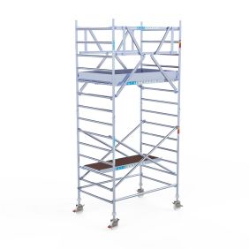 Euroscaffold Rolsteiger 135x185 5,2m werkhoogte Dubbele Voorloopleuning