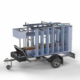 Rolsteiger compleet 1.35 x 2.45 x 8.20 werkhoogte incl. Gesloten Steigeraanhanger