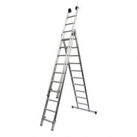 Euroscaffold driedubbele reformladder recht