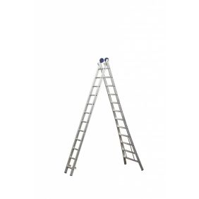 Euroscaffold reformladder tweedelig uitgebogen 2x10