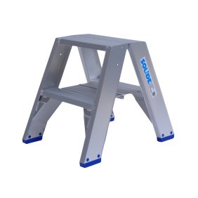 Solide dubbel oploopbare trap 2 treden