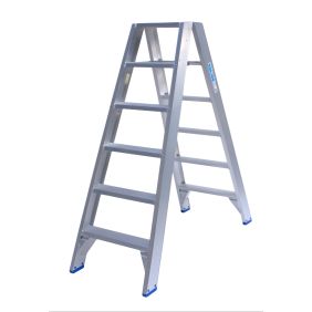 Solide dubbel oploopbare trap 6 treden