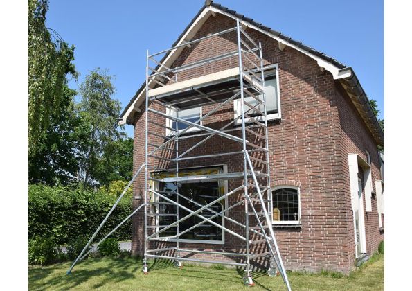 Rolsteiger Euroscaffold Basic - Schoren - L190xB75 - 4.20m werkhoogte - Carbon platformen