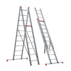 Altrex Atlantis 2-delige reformladder 2x10 sporten incl. stabiliteitsbalk