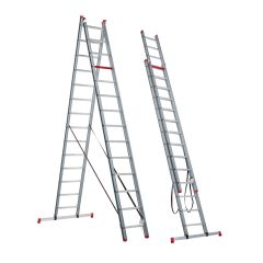 Altrex Atlantis 2-delige reformladder 2x14 sporten incl. stabiliteitsbalk
