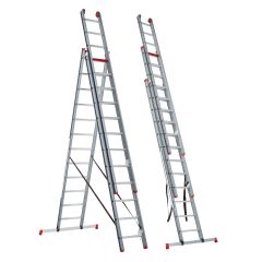 Altrex Atlantis 3-delige reformladder 3x12 sporten incl. stabiliteitsbalk