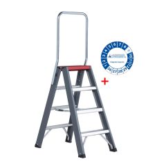 Altrex Falco dubbel oploopbare trap (FDO) 4 treden incl. keuringssticker