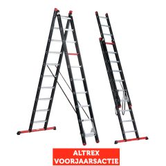 Altrex Mounter 2-delige reformladder 2x10 sporten incl. stabiliteitsbalk