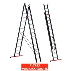Altrex Mounter 2-delige reformladder 2x14 sporten incl. stabiliteitsbalk