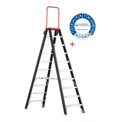 Altrex Taurus dubbel oploopbare trap (TDO) 10 treden incl. keuringssticker