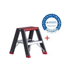 Altrex Taurus dubbel oploopbare trap (TDO) 2 treden incl. keuringssticker 