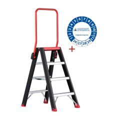 Altrex Taurus dubbel oploopbare trap (TDO) 4 treden incl. keuringssticker