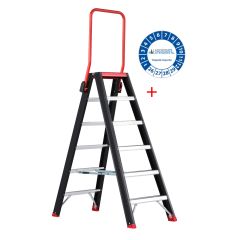 Altrex Taurus dubbel oploopbare trap (TDO) 6 treden incl. keuringssticker