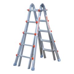 Wakü telescoopladder 4x5 treden - Max. Werkhoogte: 6.10m