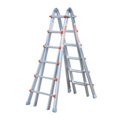 Wakü telescoopladder 4x6 treden - Max. Werkhoogte: 7.20m
