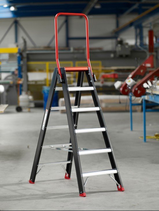 Hoe kan u veilig werken op een ladder, of trap?