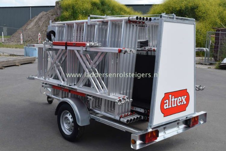 altrex steigerkar met aanhanger