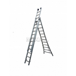 Euroscaffold driedubbele ladder